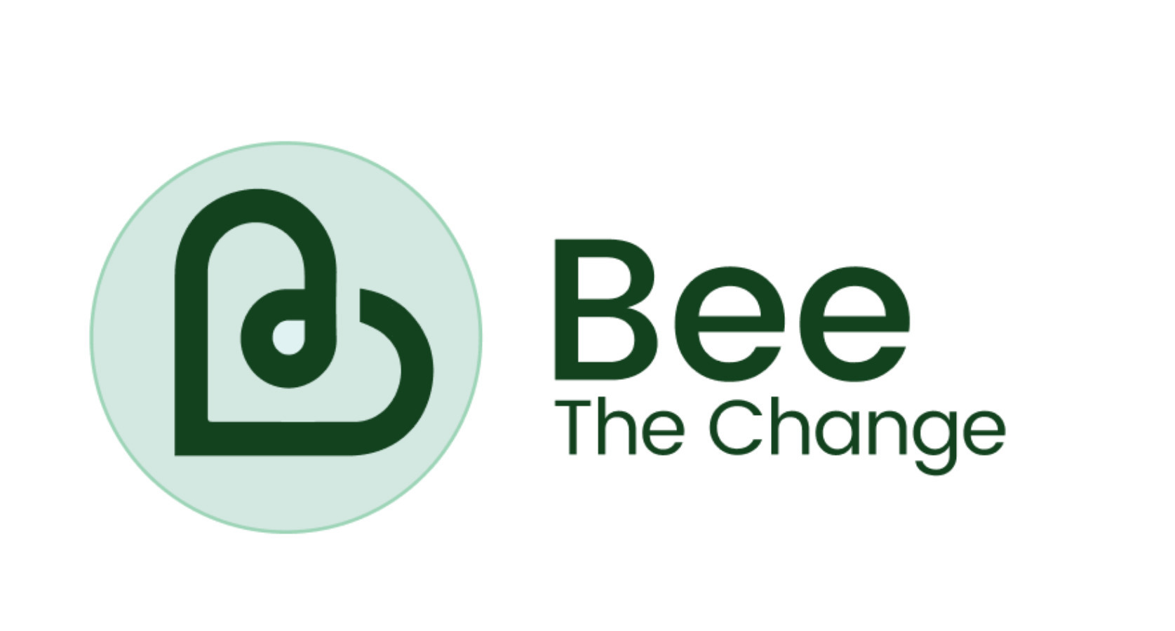 Bee the change logo